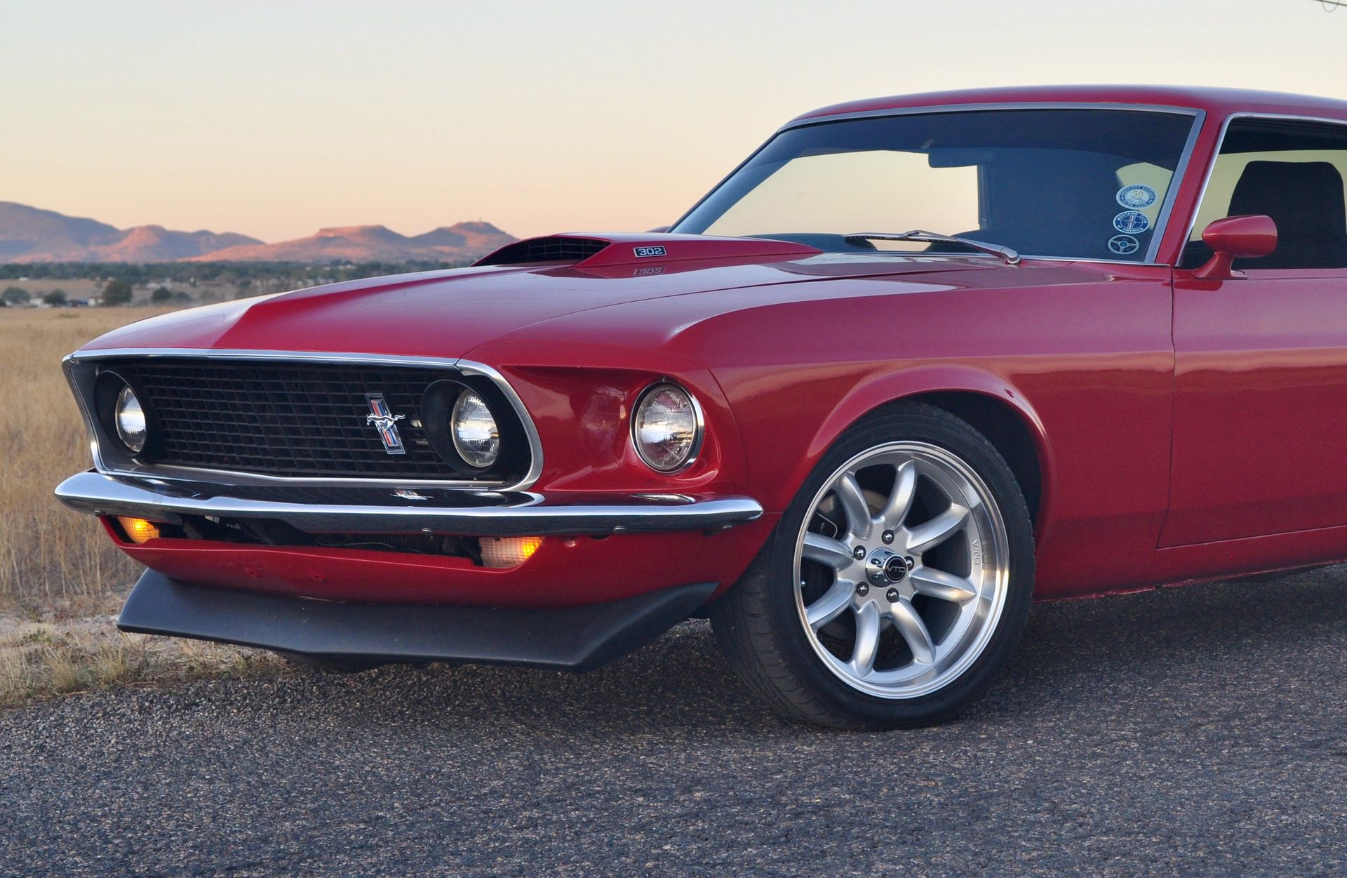 Ford Mustang with VTO vintage aluminum wheels - Photo 14