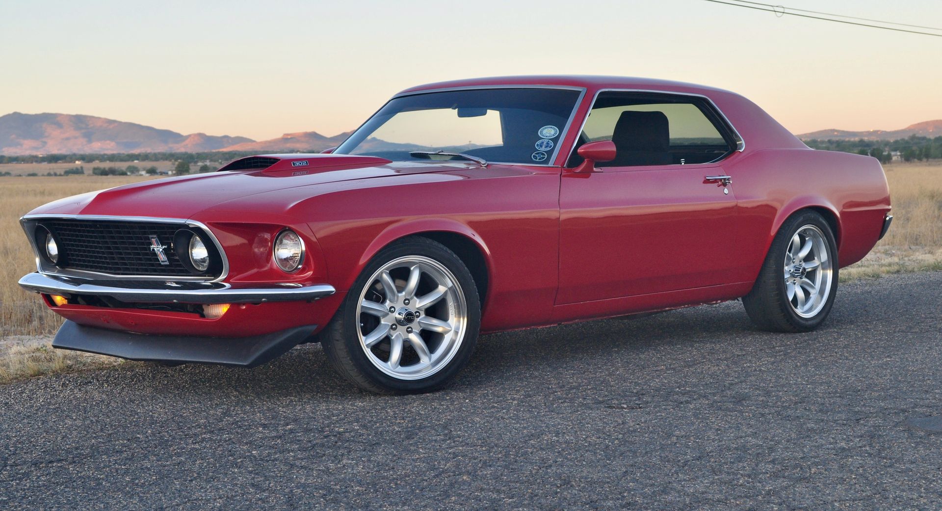 Ford Mustang with VTO vintage aluminum wheels - Photo 16