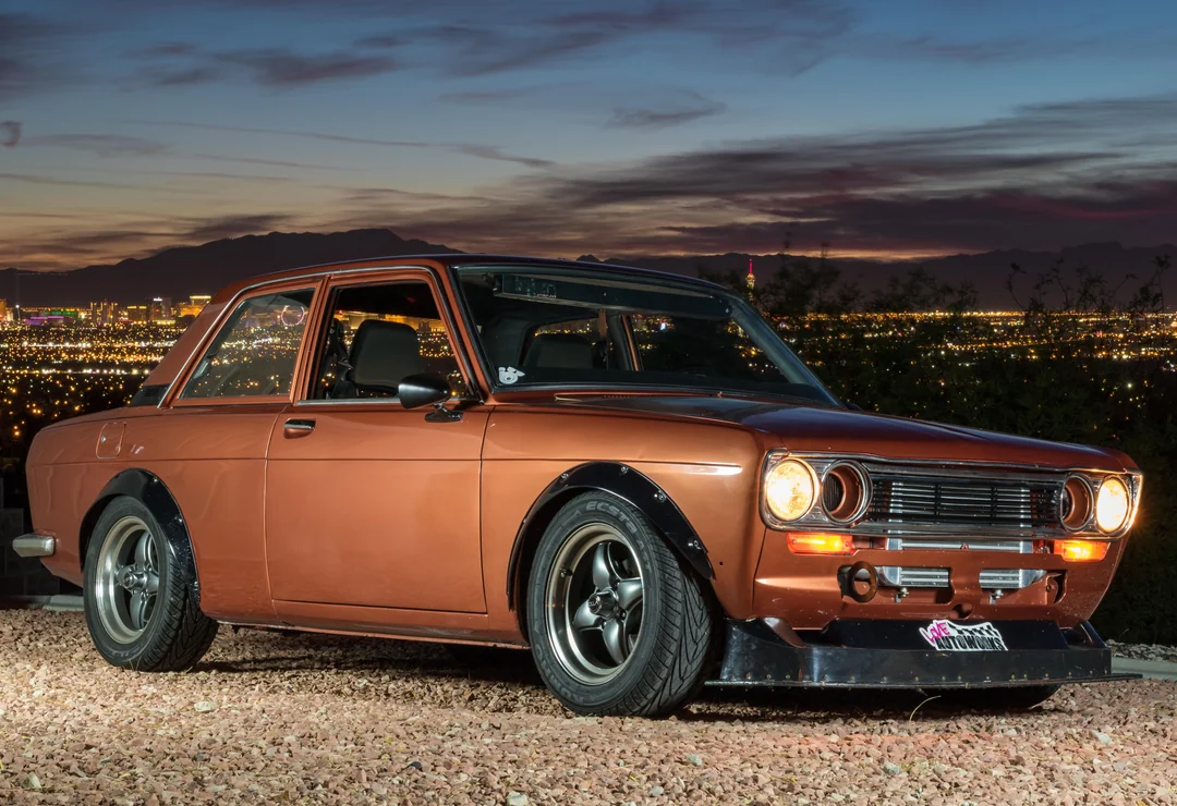 Datsun 510 with VTO vintage aluminum wheels - Photo 20